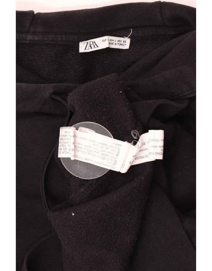 Мужской джемпер с капюшоном Zara, большой черный, хлопок