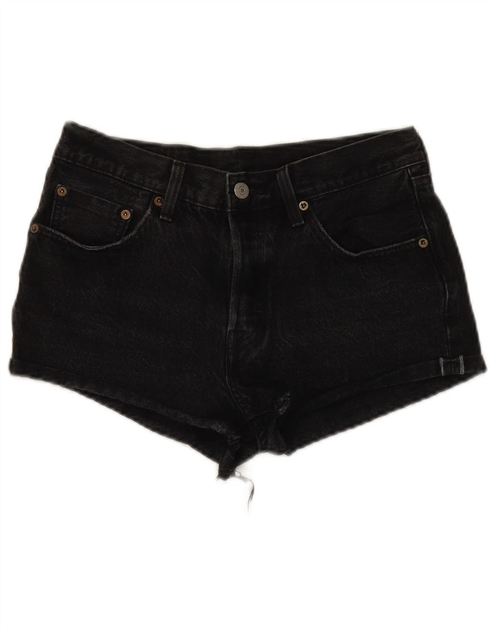 Женские джинсовые шорты Levi's 501 W27, маленькие черные, хлопковые