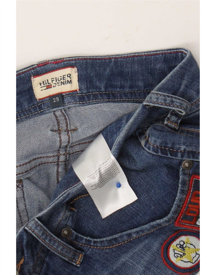 Tommy Hilfiger Женские джинсовые шорты с рисунком W29, средний синий, хлопок