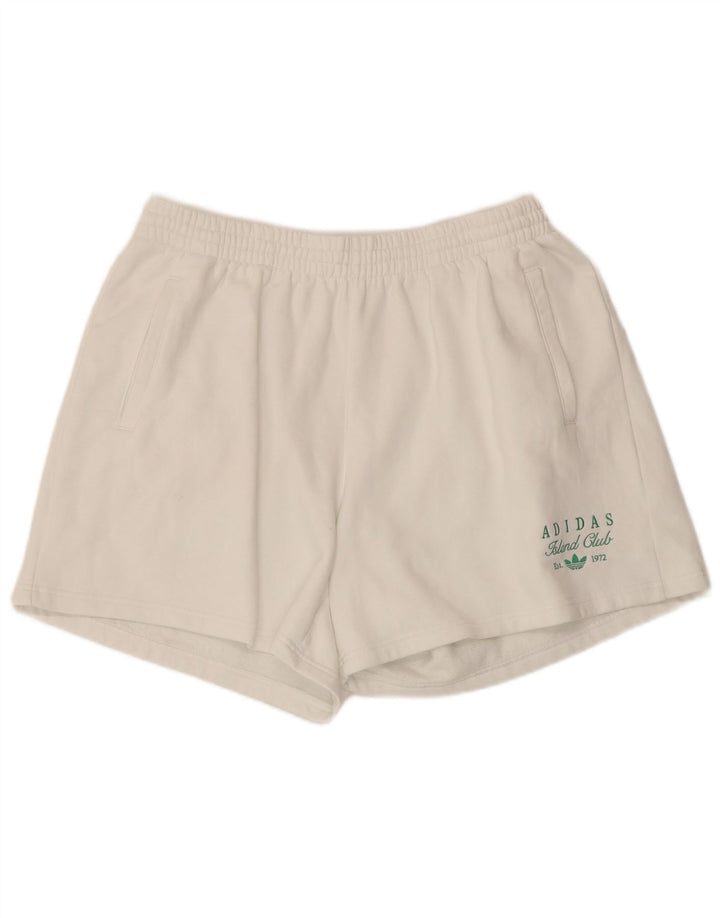 Женские спортивные шорты ADIDAS UK 20/22 XL, белый хлопок