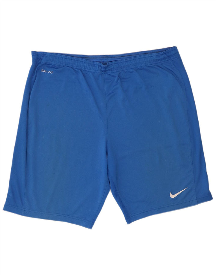 Мужские спортивные шорты Nike Dri Fit, большие синие, полиэстер