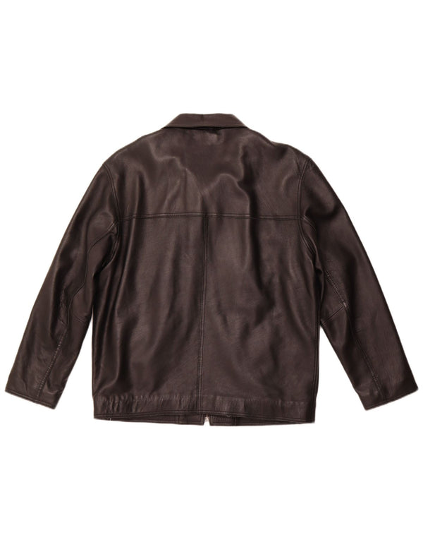 Женская кожаная куртка MADDOX UK 22 3XL черная кожа