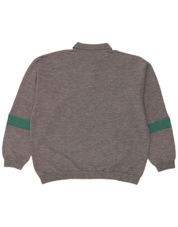 Мужской свитшот с рисунком Campagnolo, Великобритания, 44 XL, серый с цветными блоками