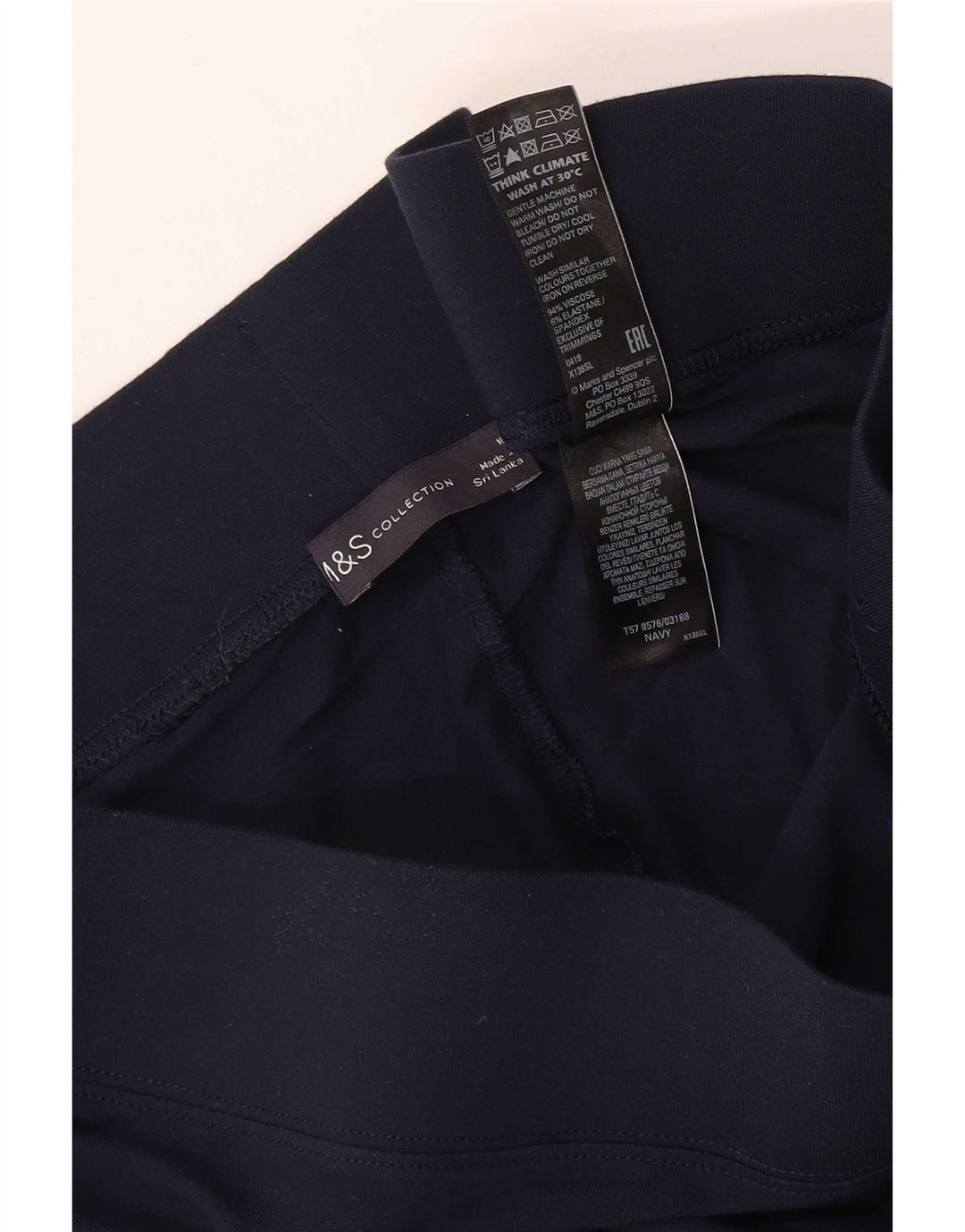 Женские леггинсы Marks & Spencer UK 18 XL Темно-синие вискоза