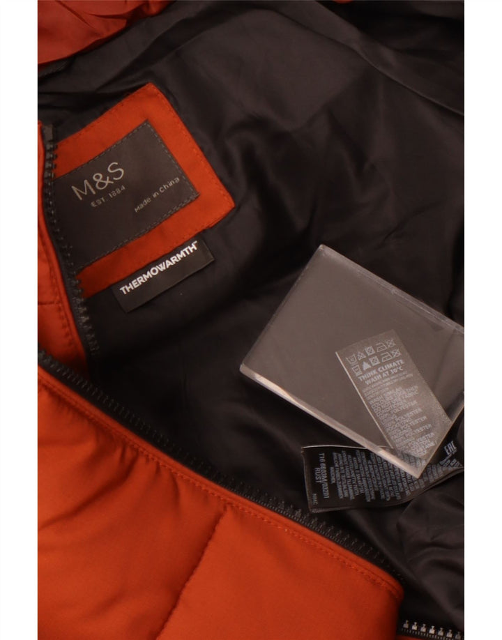 Мужская стеганая куртка Marks & Spencer UK 42 XL Коричневый полиэстер