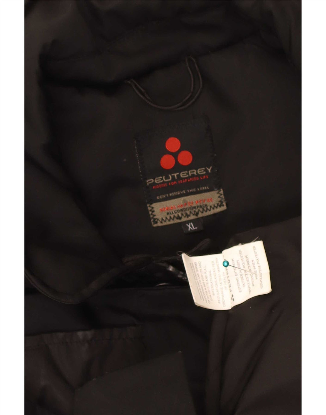 Мужская ветровка PEUTEREY UK 42 XL, черный полиэстер
