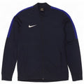 Мужская спортивная куртка Nike Dri Fit среднего размера, темно-синяя, с цветными блоками