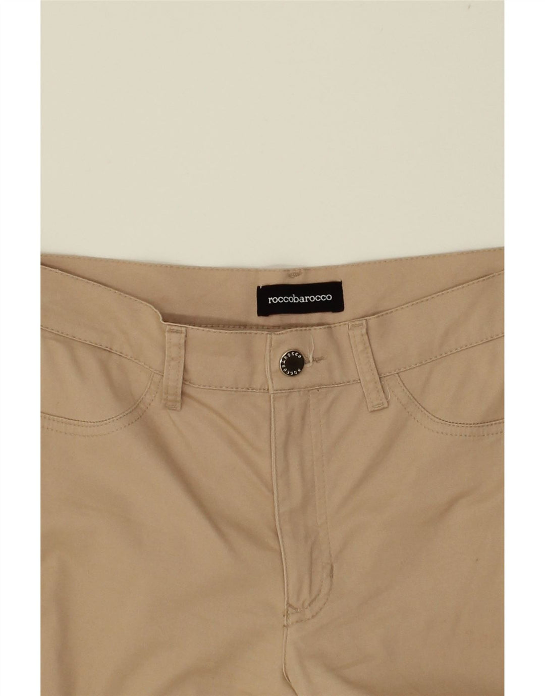 ROCCOBAROCCO Womens Straight Casual Trousers IT 44 Medium W30 L30 Brown Vintage Roccobarocco and Second-Hand Roccobarocco from Messina Hembry 