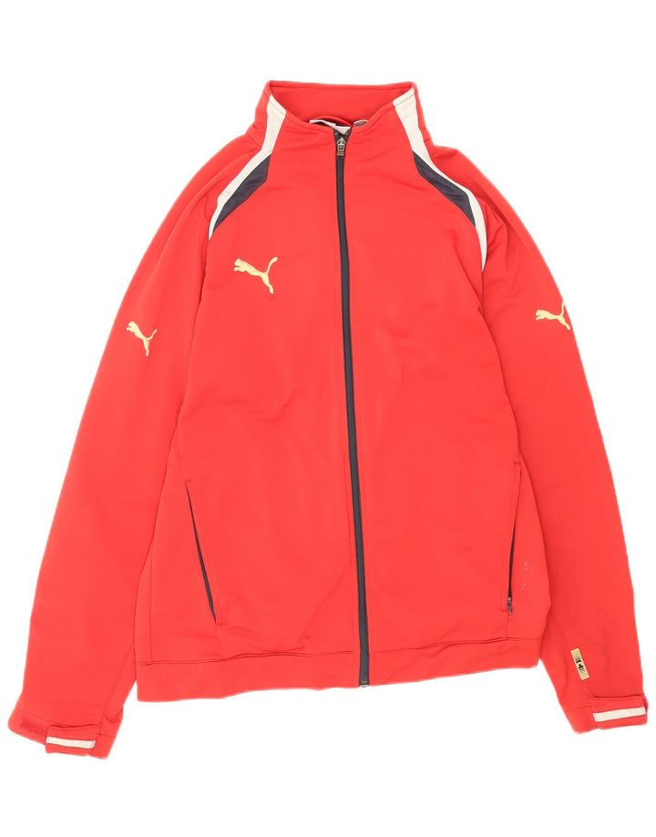 Мужской спортивный костюм Puma, маленькая красная куртка из полиэстера