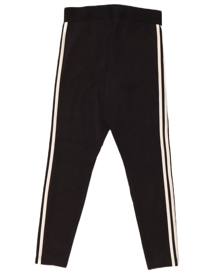 Женские леггинсы Adidas UK 12/14, средний черный хлопок, черный