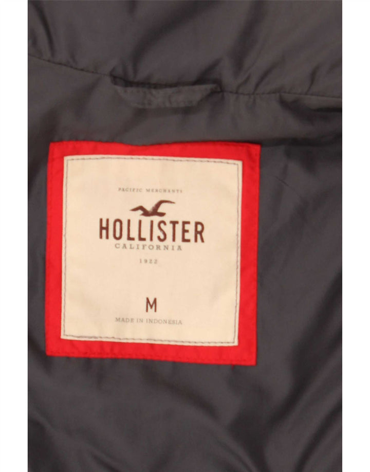 Женский утепленный жилет Hollister UK 12, средний серый полиэстер