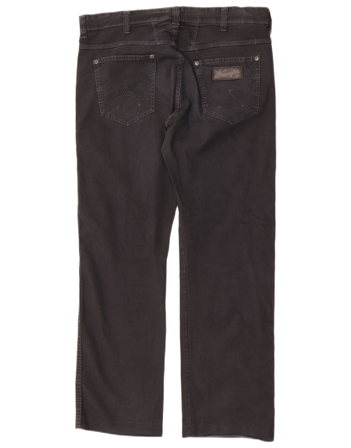 Мужские прямые джинсы Wrangler Clyde W36 L32, черный хлопок