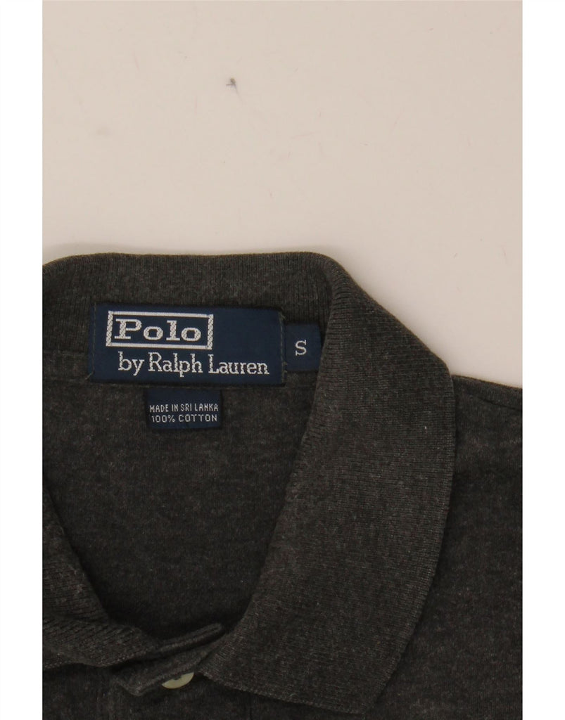 RALPH LAUREN Mens Polo Shirt Small Grey Cotton Vintage Ralph Lauren and Second-Hand Ralph Lauren from Messina Hembry 