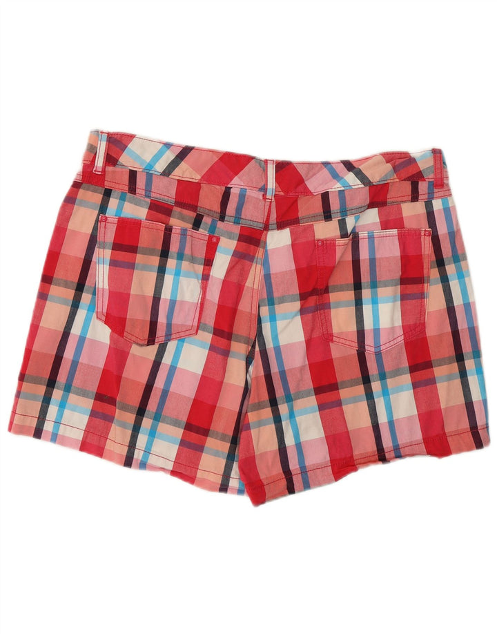 Женские повседневные шорты LEE естественного кроя, США 16, 2XL, W38, хлопок в красную клетку