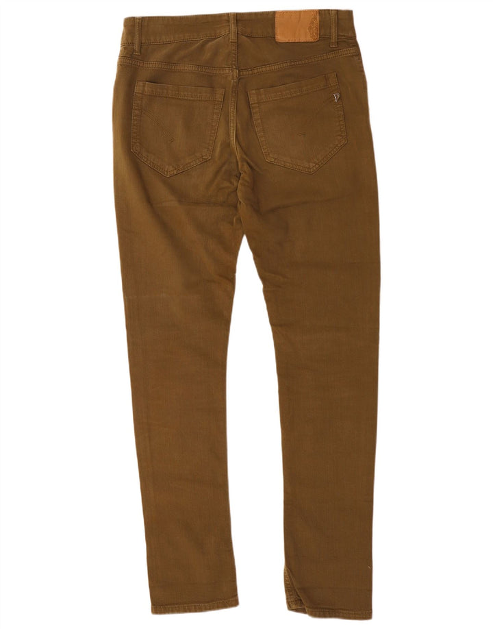 Винтажные женские узкие джинсы W32 L31, коричневые хлопковые