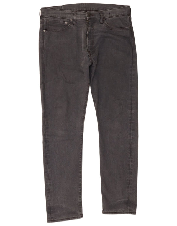 Мужские узкие джинсы Levi's W34 L32 Серые хлопковые