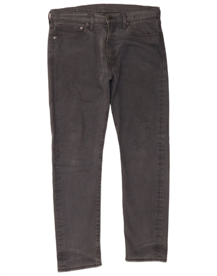 Мужские узкие джинсы Levi's W34 L32 Серые хлопковые