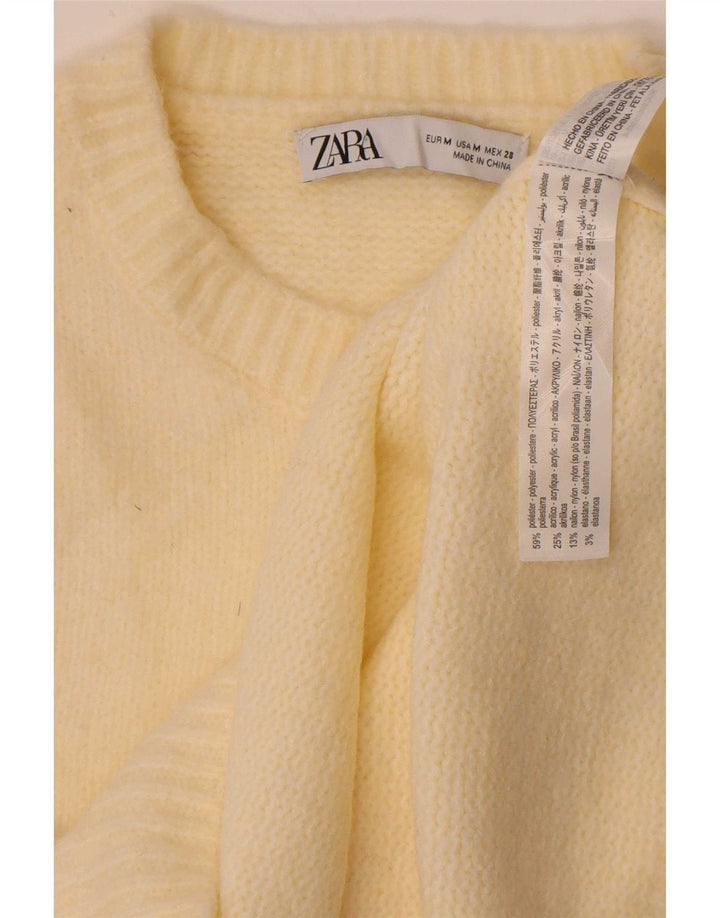 Женская майка Zara Vest UK 12, средний цвет, белый полиэстер
