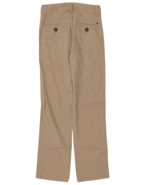 Прямые брюки-чиносы Tommy Hilfiger для мальчиков 7–8 лет W24 L25, бежевый хлопок