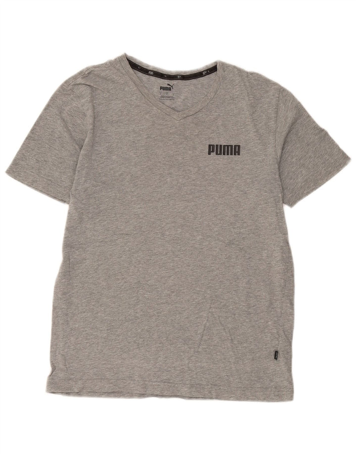 Мужская футболка Puma, маленький серый хлопок
