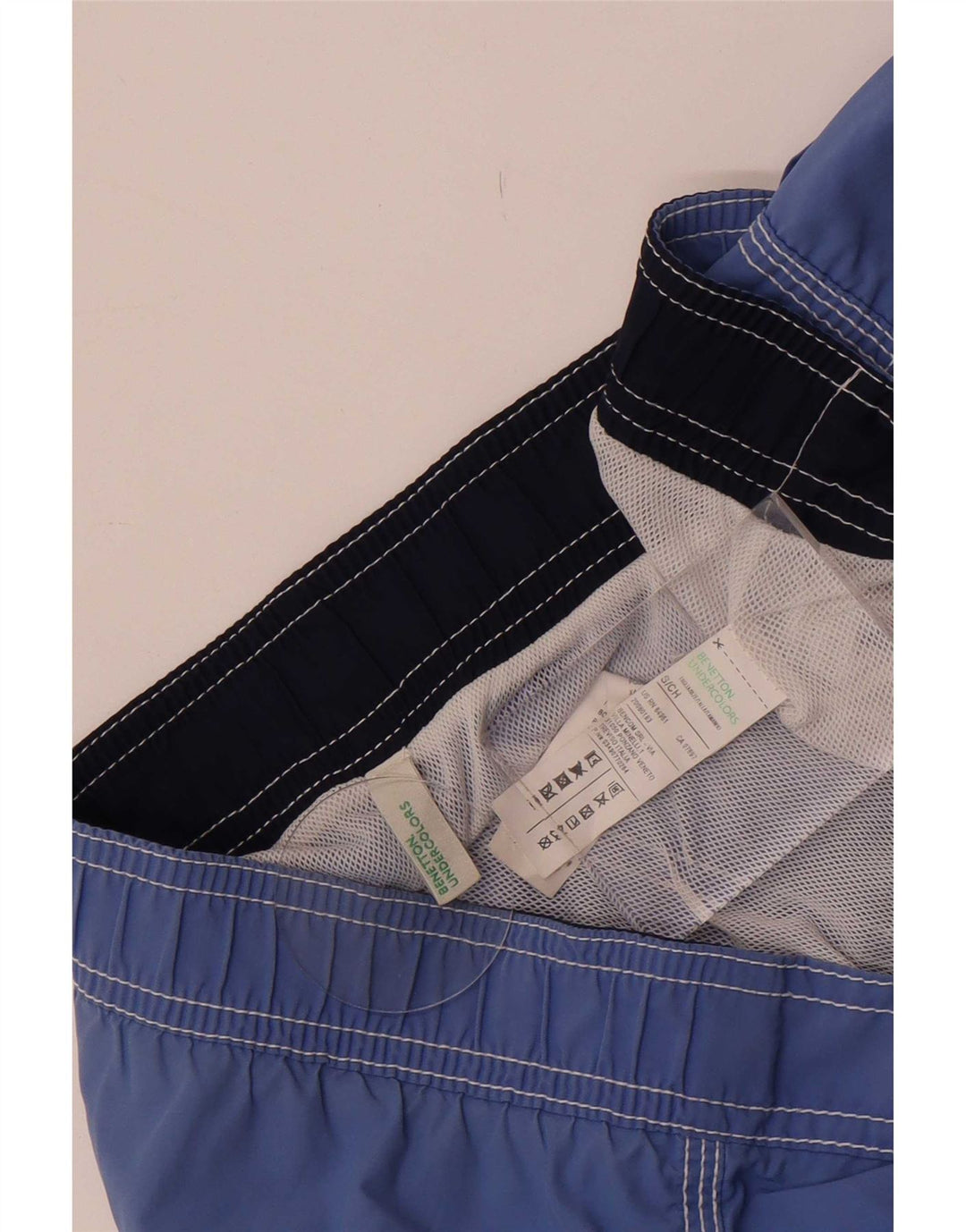 Мужские шорты для плавания Benetton, маленькие синие, хлопок