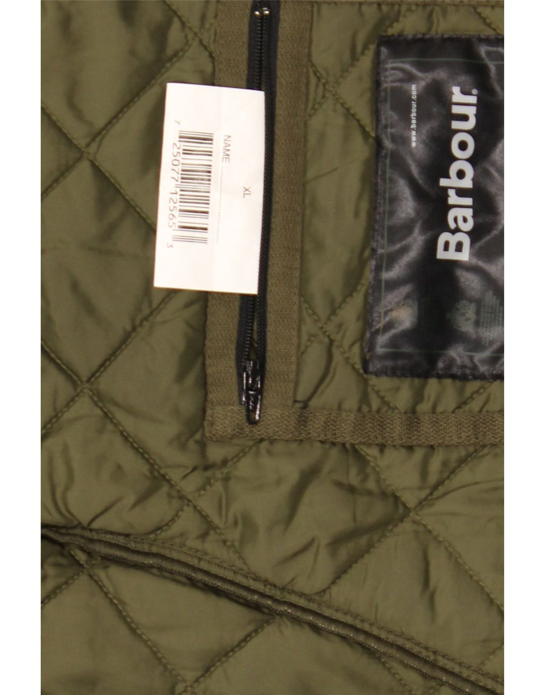 Мужская стеганая куртка Barbour UK 42 XL зеленая полиэстер