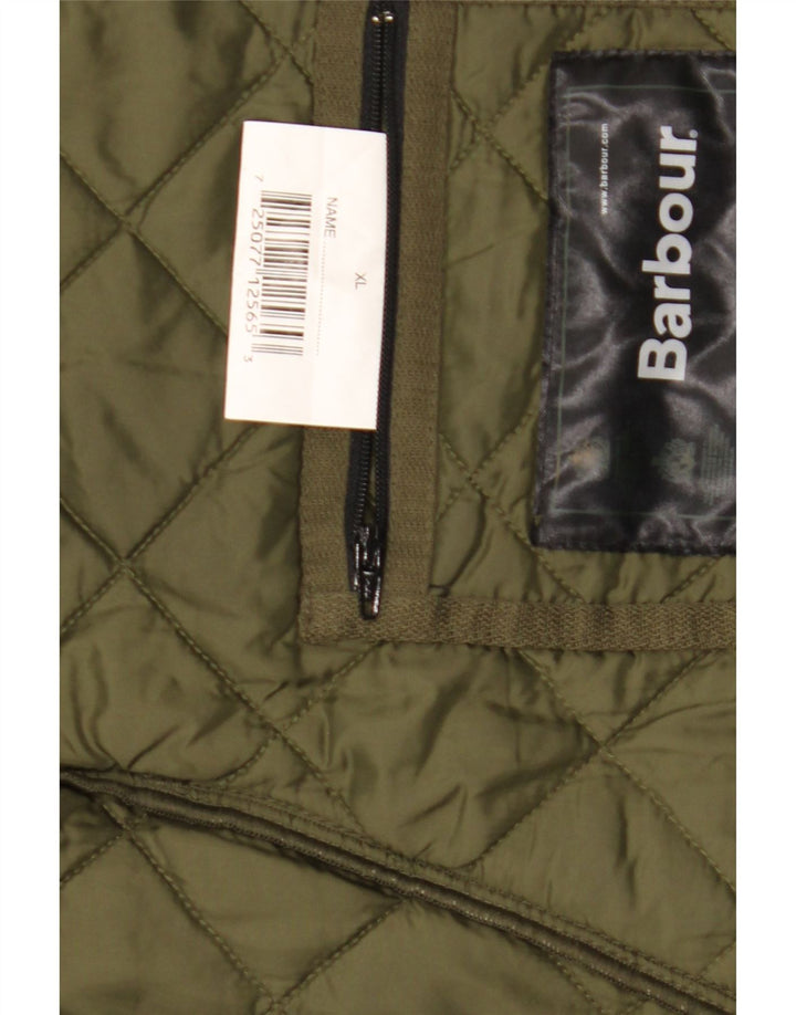 Мужская стеганая куртка Barbour UK 42 XL зеленая полиэстер