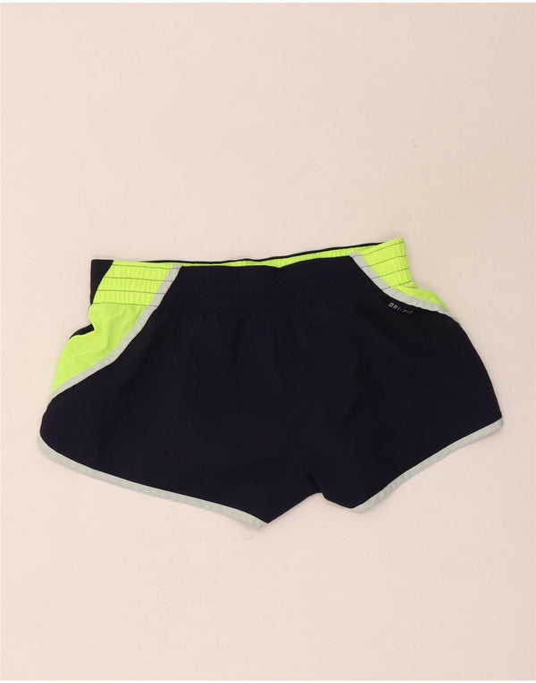 Женские свободные спортивные шорты Nike Dri Fit UK 14, большие темно-синие спортивные шорты
