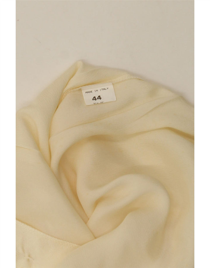 VINTAGE Womens Shirt Blouse IT 44 Medium Off White Vintage Vintage and Second-Hand Vintage from Messina Hembry 