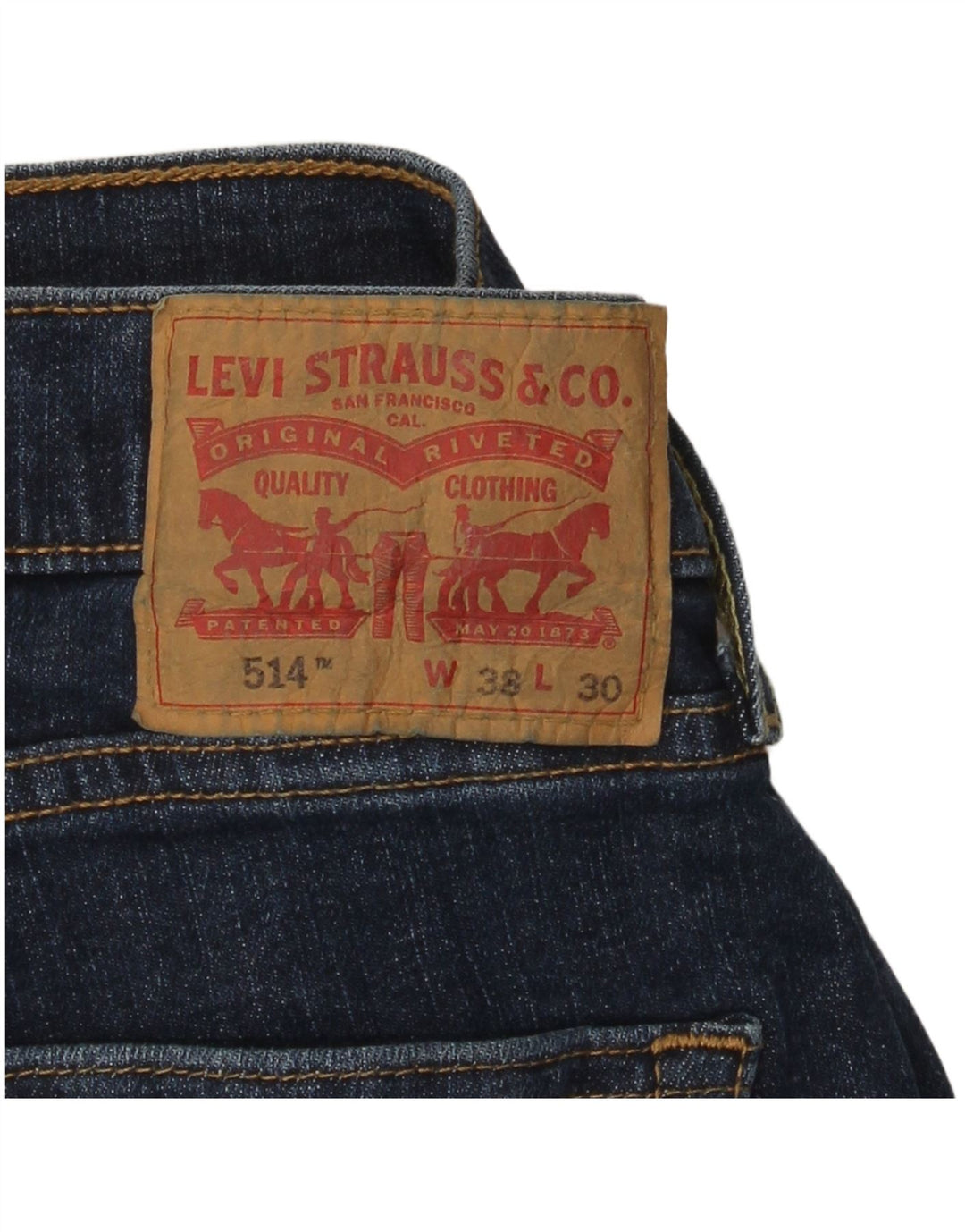 Мужские прямые джинсы Levi's W38 L30 синие, хлопок