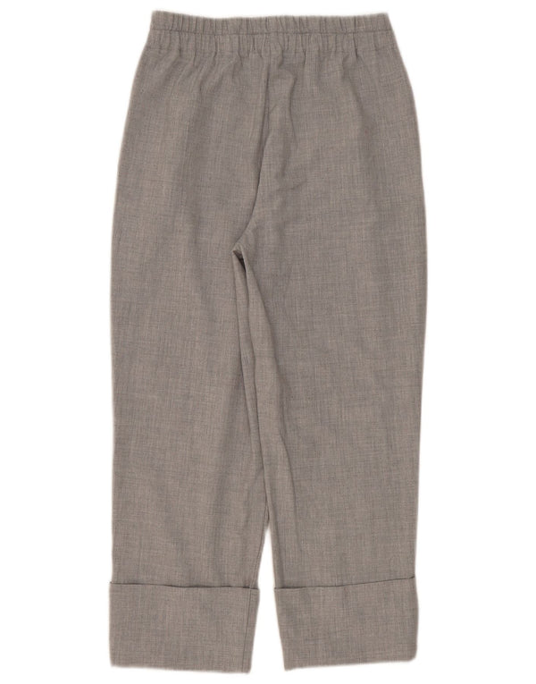 Женские прямые укороченные брюки Zara, маленькие W26 L24, серые