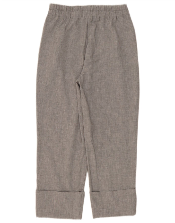 Женские прямые укороченные брюки Zara, маленькие W26 L24, серые