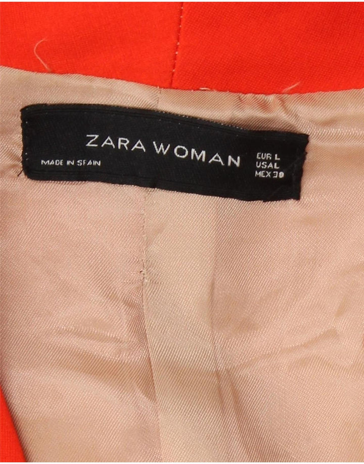 Женское болеро Zara UK 14, большой размер, оранжевый, вискоза