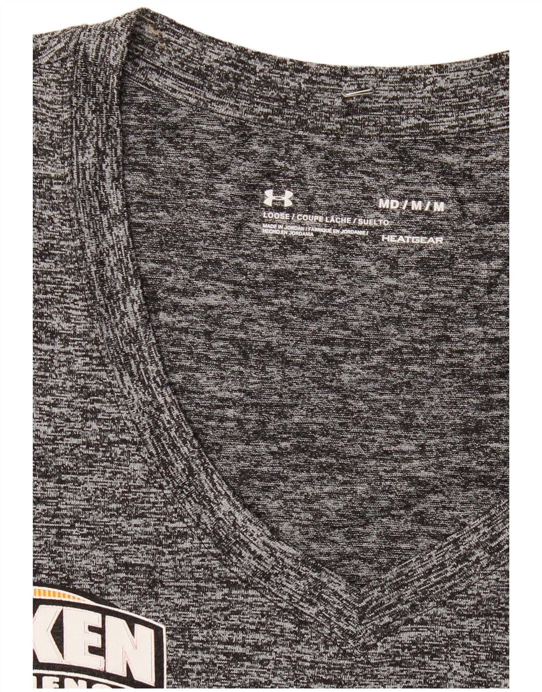 Женская футболка с графическим принтом UNDER ARMOR Top UK 14, средний серый цвет