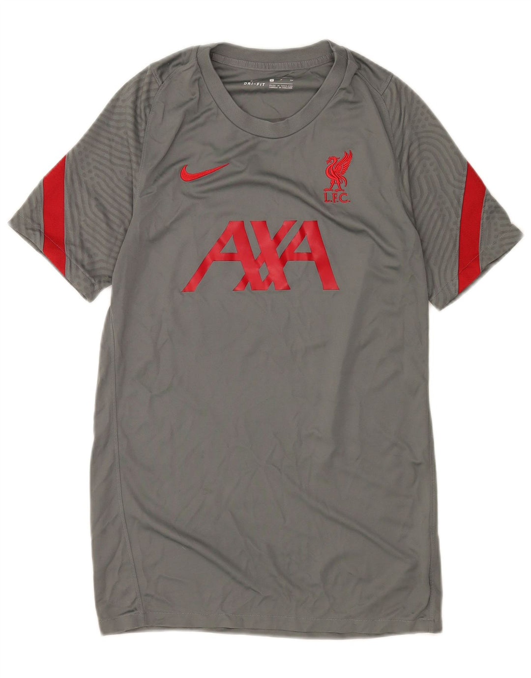 Мужская футболка Nike Liverpool с графическим принтом, маленький серый цвет, полиэстер с цветными блоками