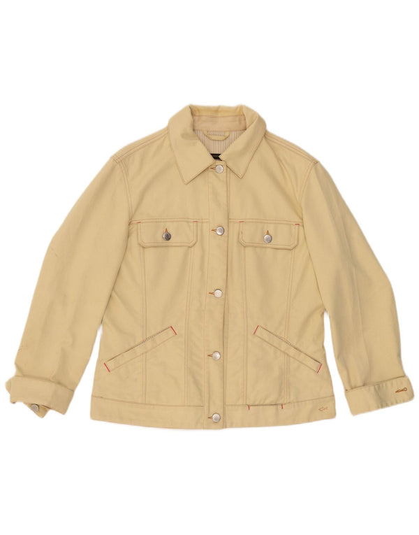 Женская джинсовая куртка PAUL & SHARK для яхтинга UK 16, большой желтый хлопок