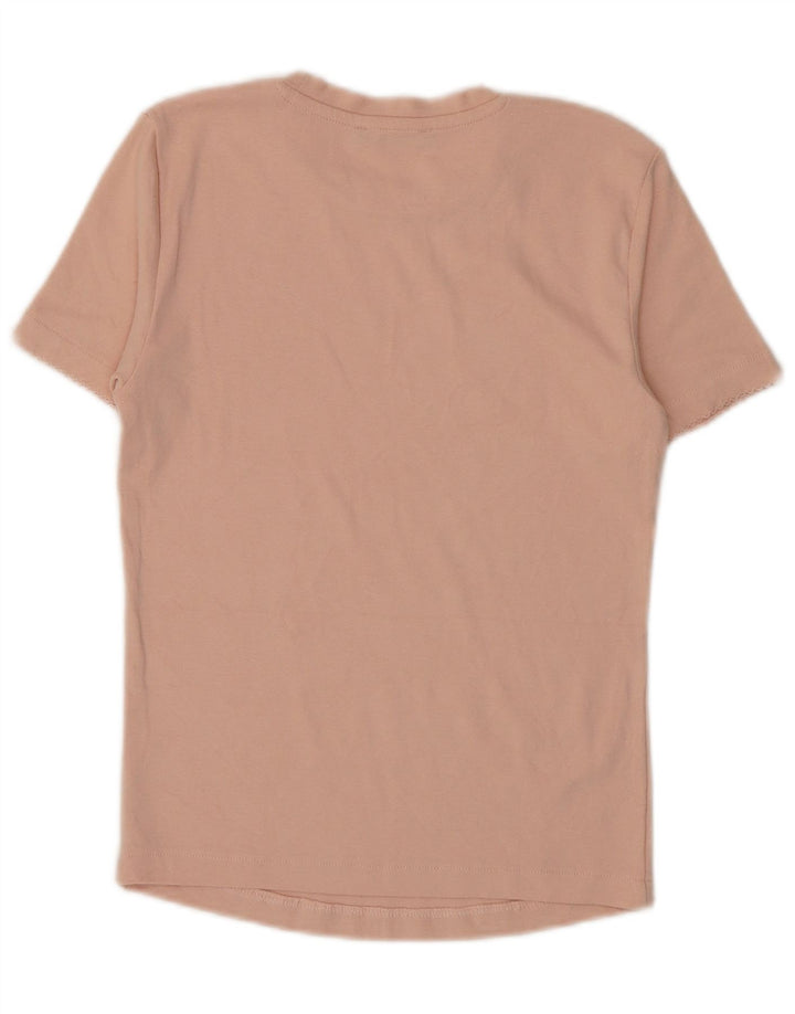 Женская футболка Zara Top UK 14, большая розовая