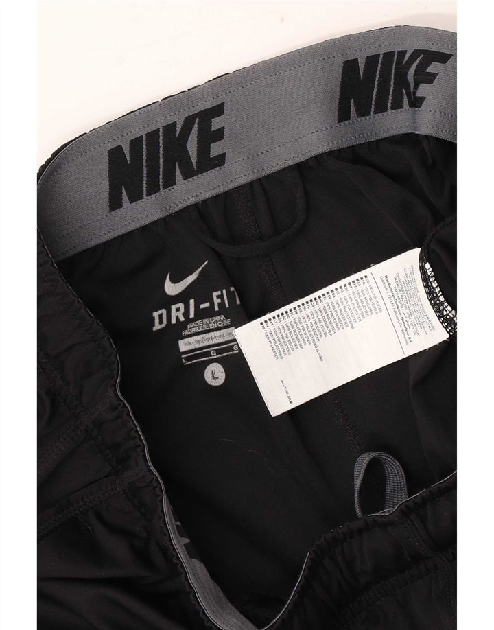 Мужские спортивные шорты Nike стандартного кроя с графикой, большие черные полиэстер