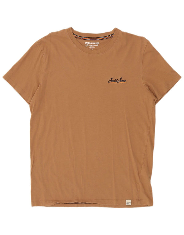 Мужская футболка Jack & Jones, большой коричневый хлопок