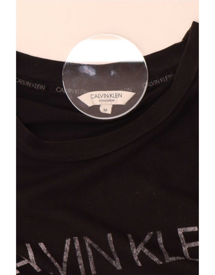 Мужская футболка с рисунком Calvin Klein, средний черный
