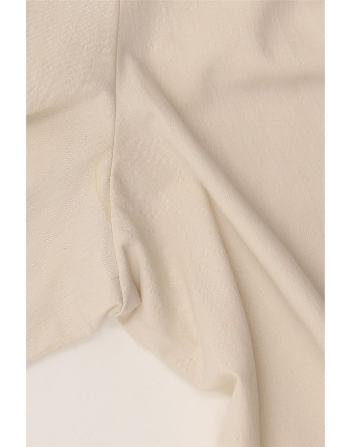 Новые женские шорты чинос с высокой талией Fast IT 46, большие W30, бежевый полиэстер