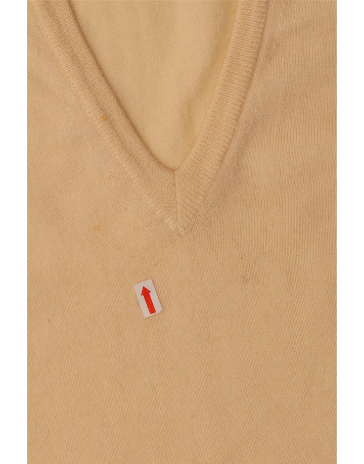 Мужская майка POLO с V-образным вырезом IT 52, большая желтая шерсть из натуральной шерсти