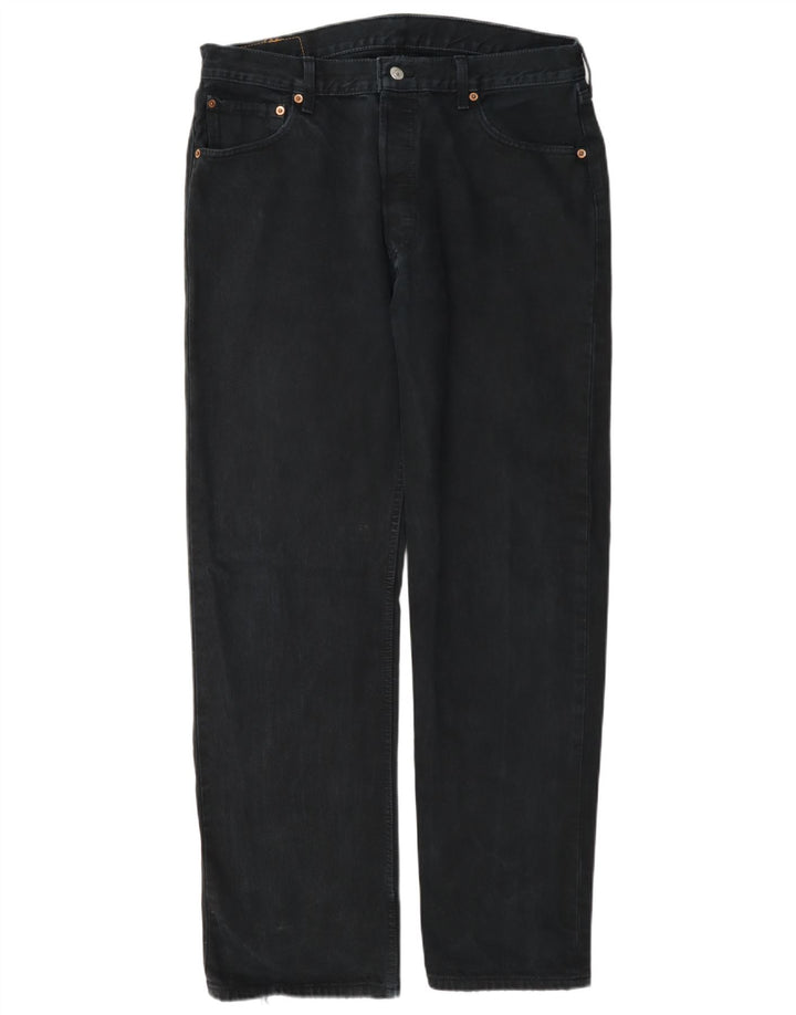 Мужские прямые джинсы Levi's 501 W34 L32 темно-синие