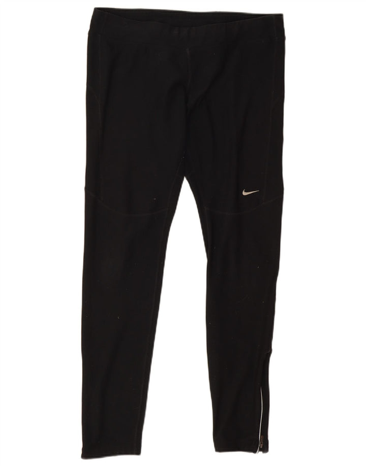 Женские леггинсы Nike Dri Fit UK 16, большие черные полиэстер