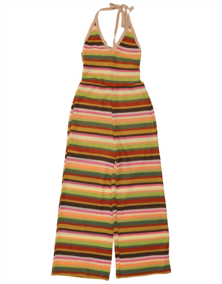SHEIN Женский комбинезон с бретелькой на бретельках UK 14, средний полиэстер в разноцветную полоску