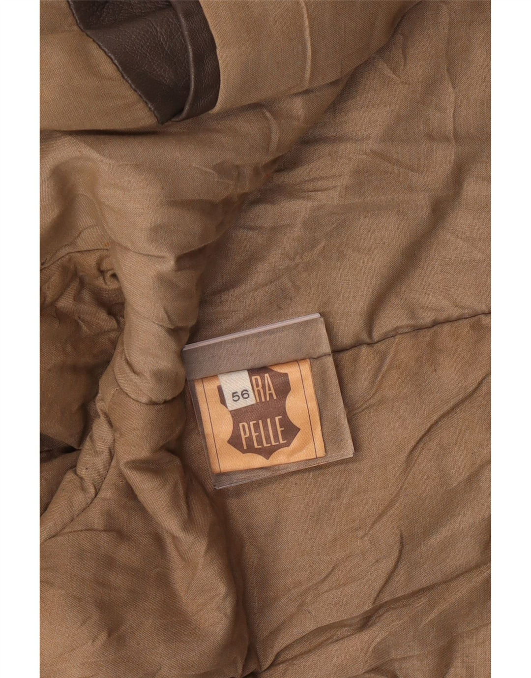 Винтажная мужская кожаная куртка в стиле милитари IT 56 3XL серая кожаная