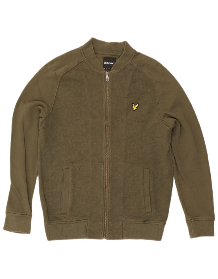 Мужской спортивный костюм Lyle & Scott, верхняя куртка, маленький цвет, хаки, хлопок