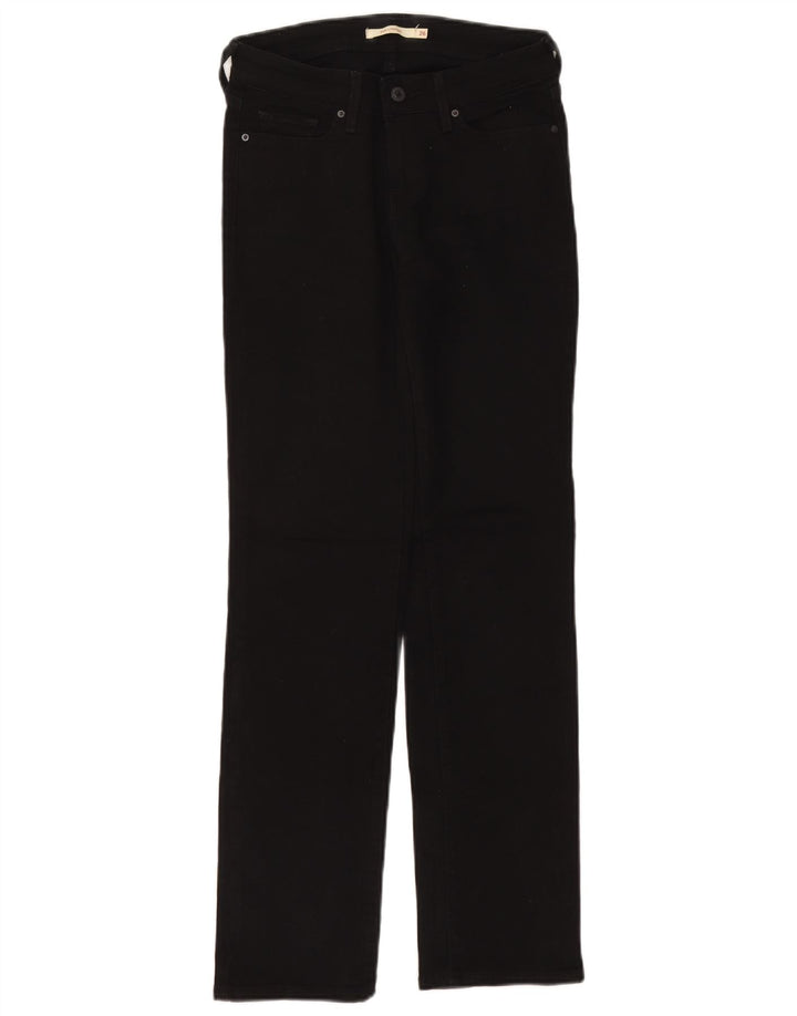 Женские прямые джинсы Levi's 714 W26 L30, черный хлопок