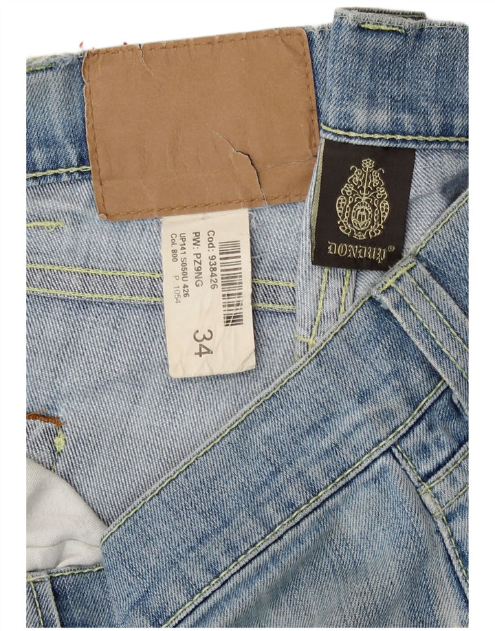 Dondup Мужские потертые узкие джинсы W34 L32 синие