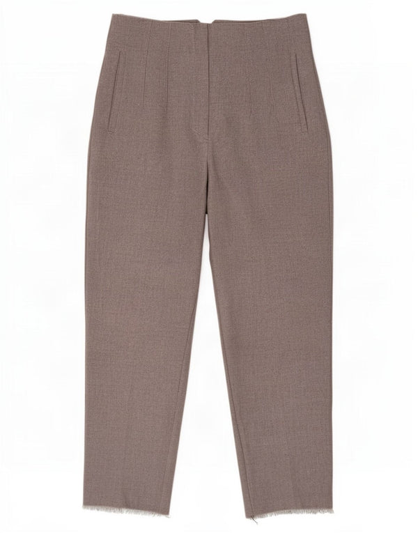 Zara Женские зауженные брюки с завышенной талией, большие W30 L27, серые